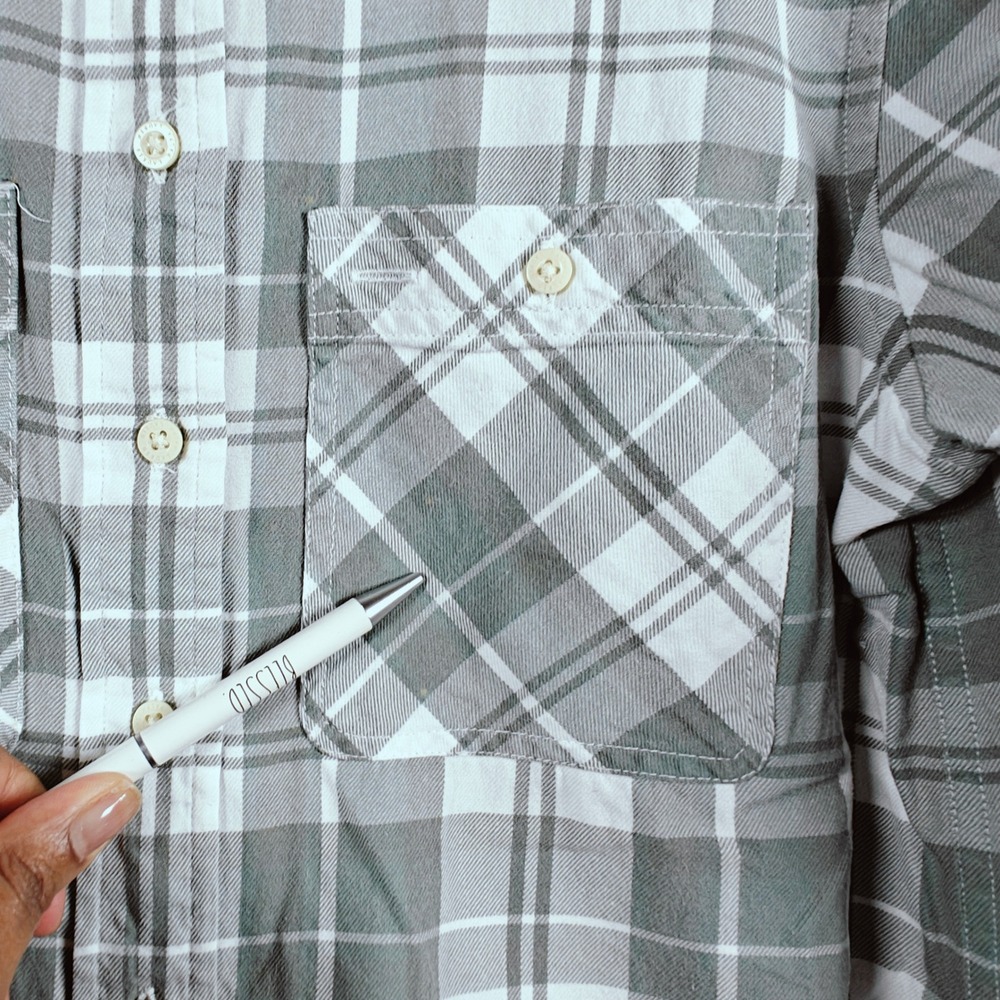 Lauren Ralph Lauren women's Plaid Long Sleeve Button Down Shirt small cotton - Picture 7 of 16